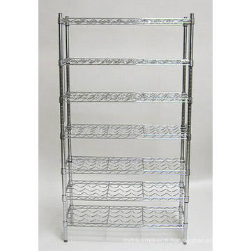 Cheap Price DIY Chrome Metal Whisky Wine Display Rack Rack Fabricant